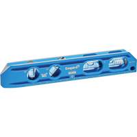 TRUE BLUE&reg; Die Cast Torpedo Level, 8" L, Aluminum, 4 Vials, Magnetic Les Distributions ICE
