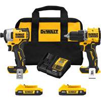 ATOMIC Brushless Compact Drill/Driver & Impact Driver Combo Kit, Lithium-Ion, 20 V Les Distributions ICE