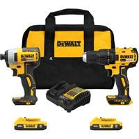 Drill & Impact Driver Combo Kit, Lithium-Ion, 20 V Les Distributions ICE