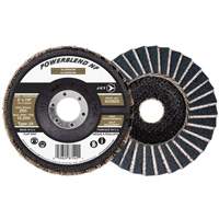 Disque &agrave; lamelles POWERBLEND NF, 5" x 7/8", Type 29, Grain Z60, Alumine de zirconium Les Distributions ICE
