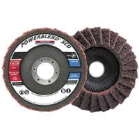 Disque &agrave; lamelles incurv&eacute; pour traitement de surface POWERBLEND SCD, 5" x 7/8", Type 29, Grain Moyen Les Distributions ICE