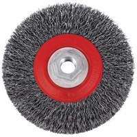 Brosse m&eacute;tallique &agrave; fils torsad&eacute;s &agrave; haut rendement 5C14T, 5" dia., Fils 0,014", Arbre 5/8"-11NC Les Distributions ICE