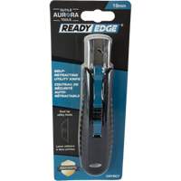 Standard-Duty Retractable Safety Knife, Stainless Steel, Rubber Handle Les Distributions ICE