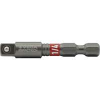 Impactech&reg; Impact Socket Adapter, 1/4" Drive Size, 1/4" Male Size, 2" L Les Distributions ICE