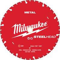 Lame de coupe diamant&eacute;e STEELHEAD, 9", Pour M&eacute;tal Les Distributions ICE