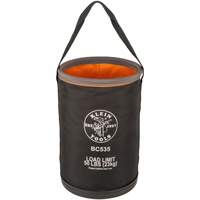 Seau utilitaire droit, 17" lo x 12" la x 4" h, Nylon, Noir/Gris/Orange Les Distributions ICE