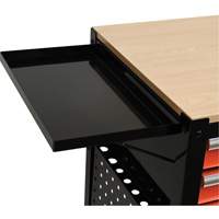 Chariot utilitaire, 4 tiroirs, Noir/Orange Les Distributions ICE