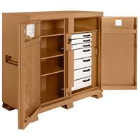 Armoire de chantier mod&egrave;le 112 avec cadenas, Acier, 54,9 pi³, Havane Les Distributions ICE