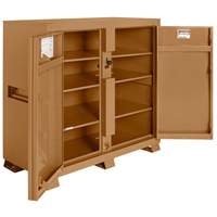 Armoire de chantier mod&egrave;le 139 avec cadenas, Acier, 59,4 pi³, Havane Les Distributions ICE