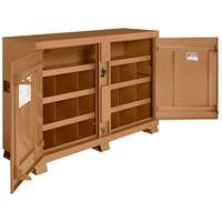 Armoire &agrave; bacs mod&egrave;le 129 avec cadenas, Acier, 48 pi³, Havane Les Distributions ICE