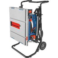Scie &agrave; table de chantier avec support roulant Gravity-Rise, 120 V, 15 A, 3800 tr/min Les Distributions ICE