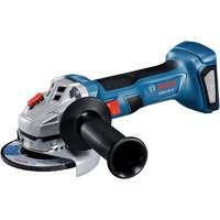 Rectifieuse angulaire sans balais avec interrupteur coulissant, Roue de 4-1/2", 18 V Les Distributions ICE