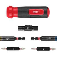 Tournevis multi-usage 8-en-1 avec embouts et tourne-&eacute;crous &agrave; chocs SHOCKWAVE, 8-1/3" lo, Prise Coussin&eacute;e Les Distributions ICE