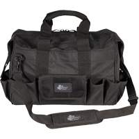 Phantom Collection 18" Contractor's Tool Bag, Ballistic Polyester, 25 Pockets, Black Les Distributions ICE
