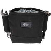 Phantom Collection Nut & Bolt Bag with 2 Sleeves, Canvas, 3 Pockets, Black Les Distributions ICE