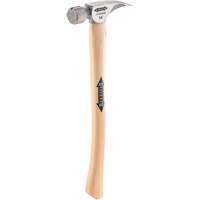 Marteau &agrave; face en titane frais&eacute;e avec manche incurv&eacute; en noyer, 14 oz, Prise en Bois, 18" lo Les Distributions ICE