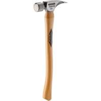 Marteau &agrave; face lisse en titane avec manche incurv&eacute; en noyer, 14 oz, Prise en Bois, 18" lo Les Distributions ICE
