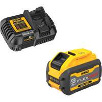 Ensemble de bloc-pile et chargeur MAX FLEXVOLT, Lithium-ion, 20 V/60 V, 9 Ah Les Distributions ICE