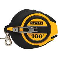 Closed Case Long Tape Measure, 100', Imperial Graduations Les Distributions ICE
