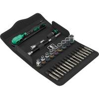 SA 14 Zyklop Comfort Ratchet Set with Reversing Lever, 28 Pcs, 1/4" Drive Size Les Distributions ICE