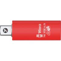 Adaptateur isol&eacute; VDE A/B, Prise 1/4", Douille 3/8", 2,78" lo, Sph&eacute;rique Les Distributions ICE