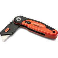 Folding Utility Knife, 1" Blade, Steel Blade, Aluminum Handle Les Distributions ICE