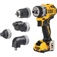 Ensemble perceuse/visseuse sans fil et sans balai XTREME 5-en-1, Lithium-ion, 12 V, Mandrin 3/8" Les Distributions ICE