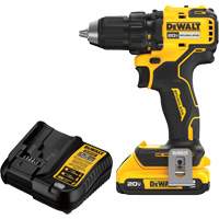 Ensemble de perceuse-visseuse sans fil et sans balai, Lithium-ion, 20 V, Mandrin 1/2" Les Distributions ICE