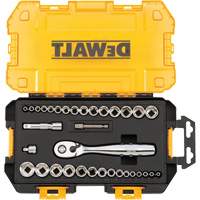 1/4" & 3/8" Drive Socket Set, 34 Pcs Les Distributions ICE