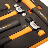 Mixed Hammer Set in Foam Storage Tray, 5 Pieces Les Distributions ICE