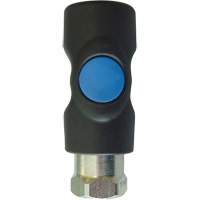 TOPQUIK S1 Industrial Quick Coupler, Polyester Composite/Stainless Steel, 1/4", Female NPT, 174 PSI Les Distributions ICE