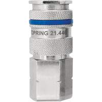 QUIKSILVER Industrial Quick Coupler, Nickel Plated Brass, 1/4", Female NPT, 435 PSI Les Distributions ICE