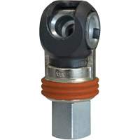 TOPQUIK SC Industrial Swing Quick Coupler, Nickel-Plated Steel, 3/8", Female NPT, 360 PSI Les Distributions ICE