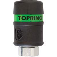 TOPQUIK Ultraflo 7.8 mm Quick Coupler, Polyester Composite, 3/8", Female NPT, 174 PSI Les Distributions ICE