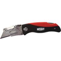 Folding Utility Knife, 2-3/8" Blade, Plastic/Cushion Handle Les Distributions ICE