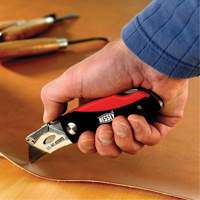 Folding Utility Knife, 2-3/8" Blade, Plastic/Cushion Handle Les Distributions ICE