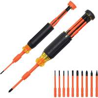 Ensemble de tournevis isol&eacute;s autoverrouillants 10-en-2 Les Distributions ICE