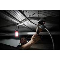 Rechargeable Low-Profile Magnetic Task Light, LED, 100/250/500 Lumens, Plastic/Aluminum Housing Les Distributions ICE