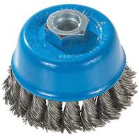 Knot-Twisted Wire Cup Brush, 3" Dia. x M14 Arbor Les Distributions ICE