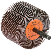 Flap Wheels-Coolcut Flap Wheels, Aluminum Oxide, 80 Grit, 2-1/2" x 1-1/2" x 1/4" Les Distributions ICE