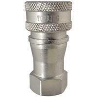 Hydraulic Quick Coupler - Steel Manual Coupler, Brass/Stainless Steel Les Distributions ICE