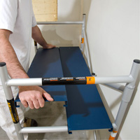 Mobile Work Scaffolding - Mini Scaffoldings, Aluminum Frame, 42" D x 48-1/2" H Les Distributions ICE