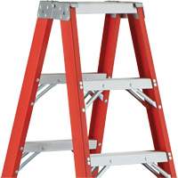 6600 AA Series Industrial Extra Heavy-Duty 2-Way Stepladders, Fibreglass, 375 lbs. Capacity, 4' Les Distributions ICE