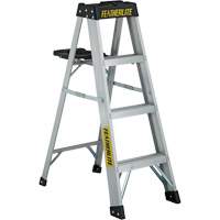3400 Series Industrial Extra Heavy-Duty Step Ladder, 4', Aluminum, 300 lbs. Capacity, Type 1A Les Distributions ICE