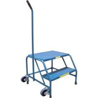 Escabeaux roulants Tilt-N-Roll, 2 marche(s), 24" l x 29" la x 19" h, Capacit&eacute; 300 lb Les Distributions ICE