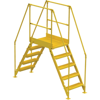 Crossover Ladder, 79 1/2" Overall Span, 50" H x 24" D, 24" Step Width Les Distributions ICE