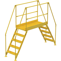 Crossover Ladder, 115-1/2" Overall Span, 50" H x 60" D, 24" Step Width Les Distributions ICE