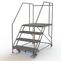 Plateforme de travail mobile, Acier, 4 Marches, 40" ha, 36" p, 36" Marche, Stri&eacute; Les Distributions ICE