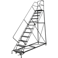 &eacute;chelles en angle de s&eacute;curit&eacute;, 12 marches, Perfor&eacute;, Inclinaison 50°, Hauteur 120" Les Distributions ICE