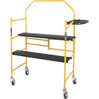 Jobsite Series 4' Safety Rail & Tool Shelf Scaffold Kit, Steel Frame, 49-1/2" D x 57-3/4" H Les Distributions ICE